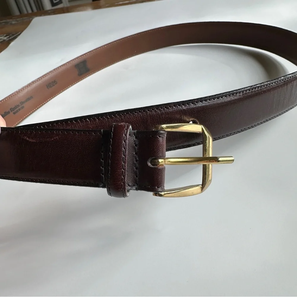 Harold’s Men’s Vintage Rich Brown Genuine Leather Belt 38”